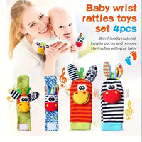 Thumbnail for Wrist Rattle and Socks – Motorik & leg – Rangle til babyer (sæt med 4)