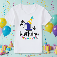Thumbnail for Birthday Graphic Tee – Sødt & let – Børnet-shirt til fødselsdag