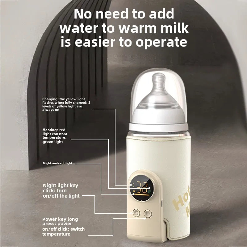 SmartBottle - Altid varm og klar - Trådløs genopladelig mælkevarmer