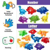 Thumbnail for Matching Dino's – Sjovt og lærerigt - Dino-spil med alfabet og tal
