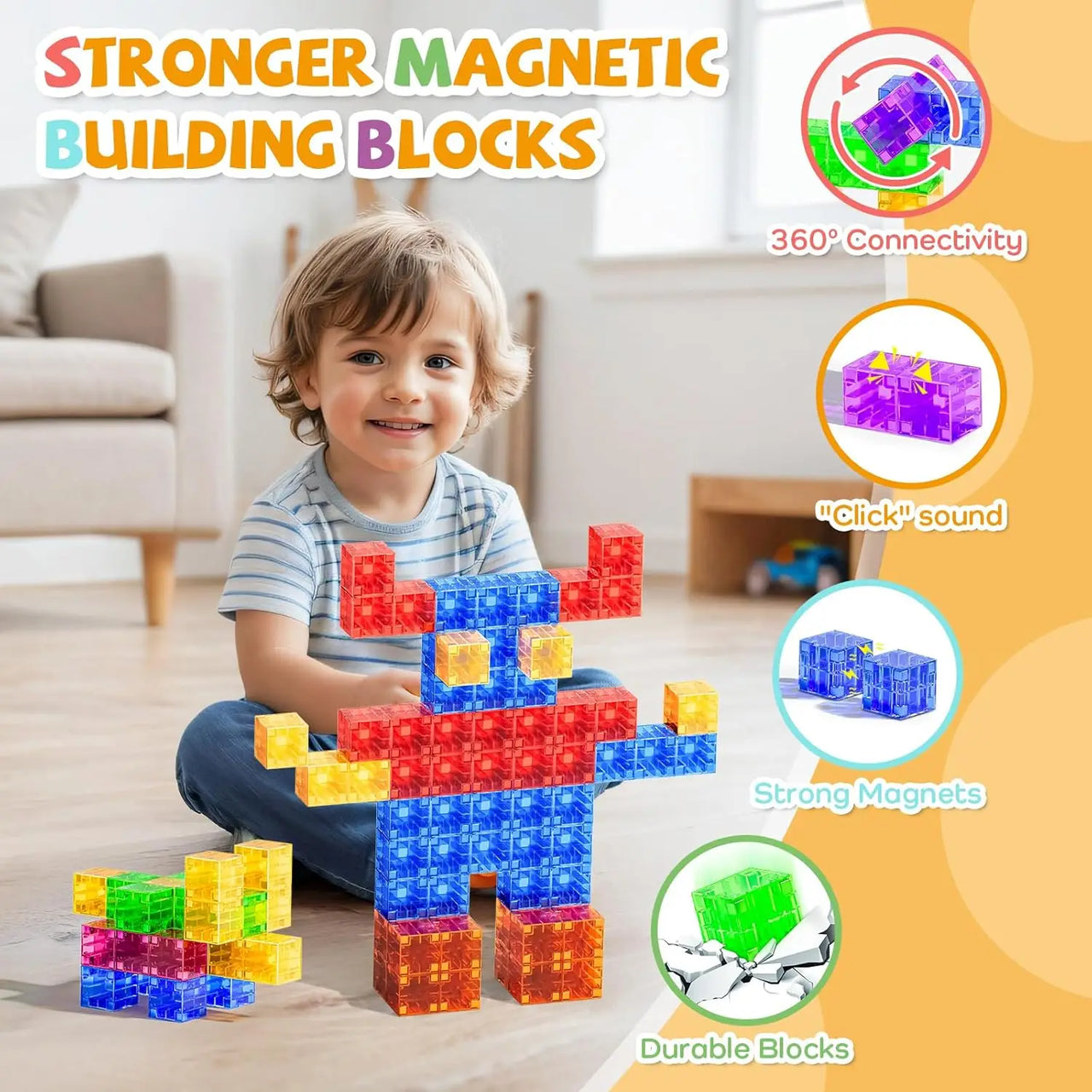 Magic Cubes - Fantasi & sjov - Magnetiske byggeklodser