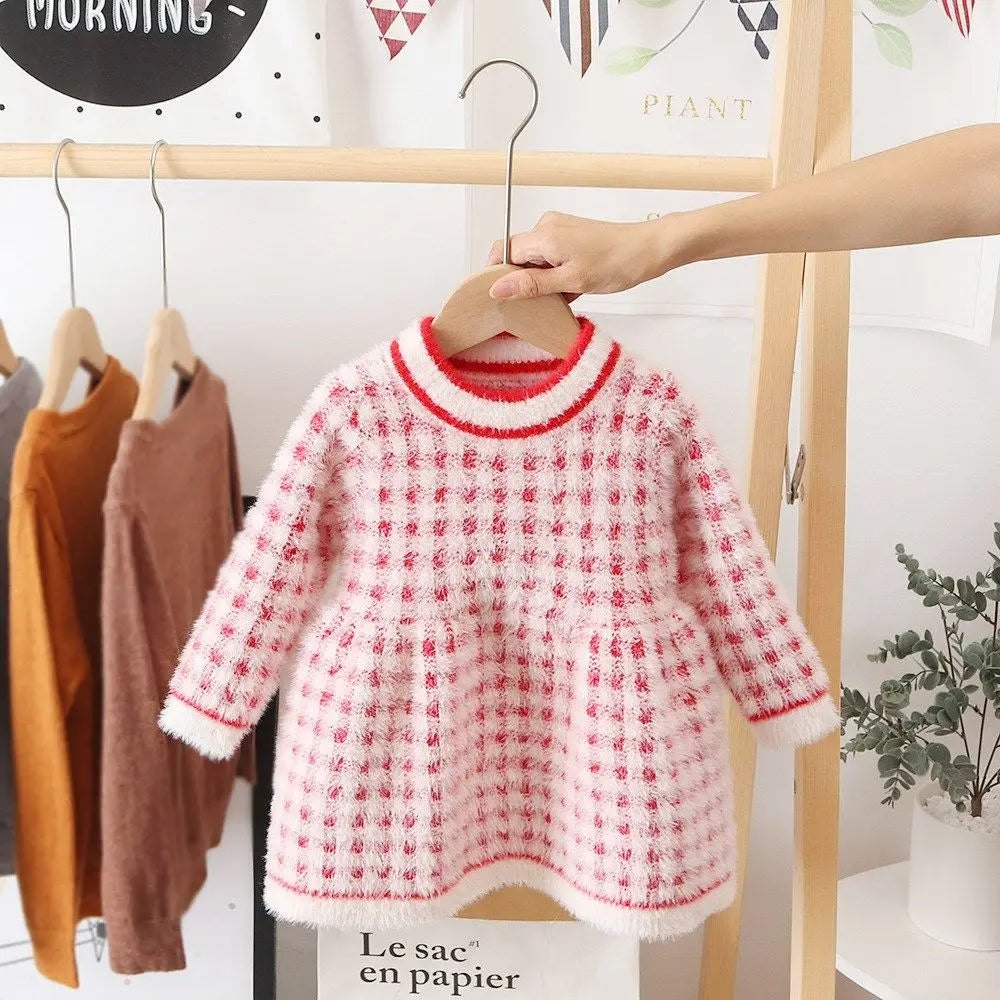 Mini Fashion™ - Flot og varm - Fleecekjole