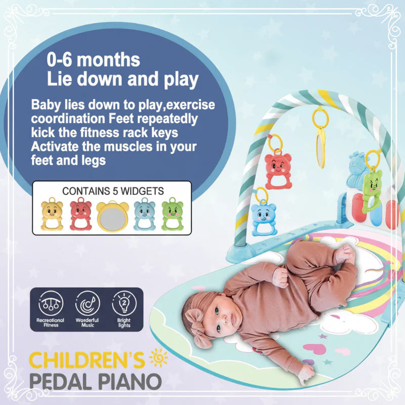 Musical Baby Play Gym – Farverigt og lærerigt – Baby Gym-tæppe