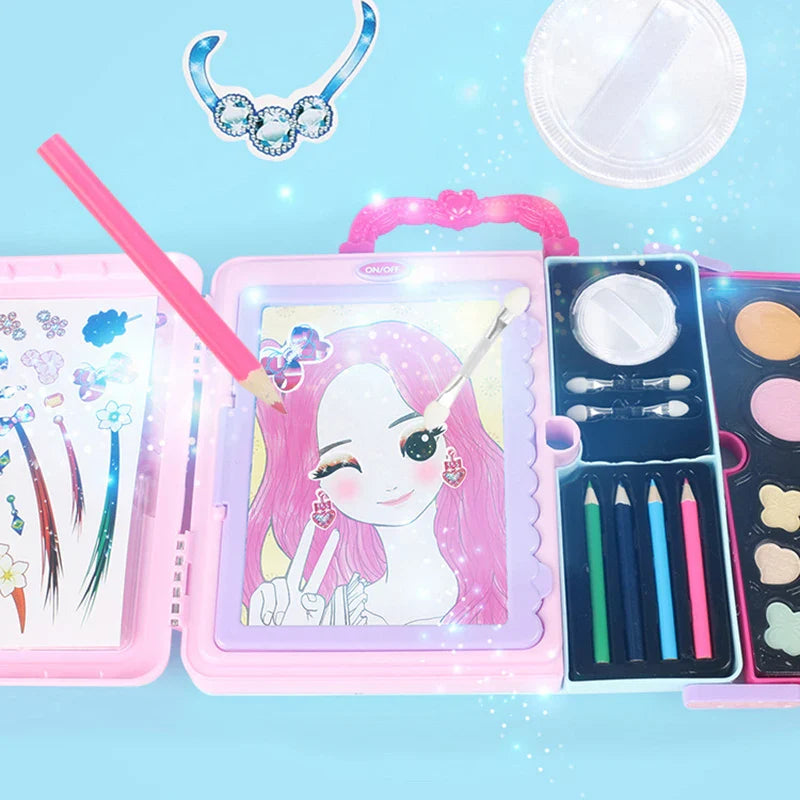 Glam Draw - Fantasi & sjov - Makeup-tegnesæt