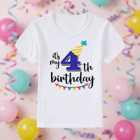 Thumbnail for Birthday Graphic Tee – Sødt & let – Børnet-shirt til fødselsdag