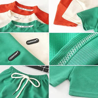 Thumbnail for Mini Fashion™ - Blødt og Behageligt - T-shirt & Shorts sæt