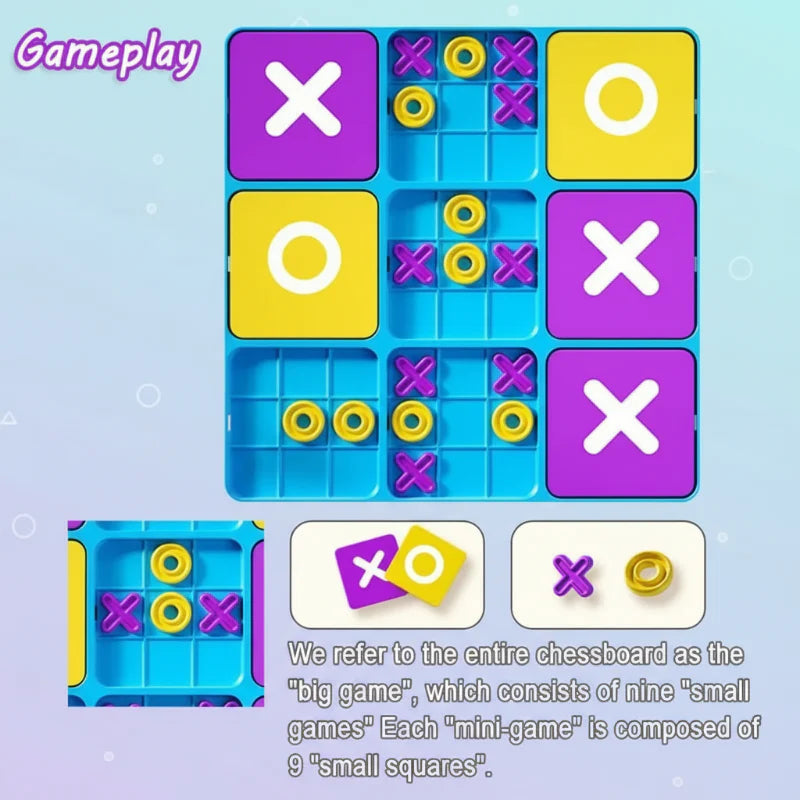 ThinkTac – Smart & udfordrende – Tic-Tac-Toe hjernevrider (kryds og bolle)