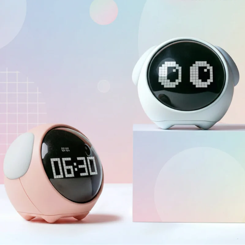 Cute Expression Alarm Clock – Sødt og praktisk – vækkeur til børn