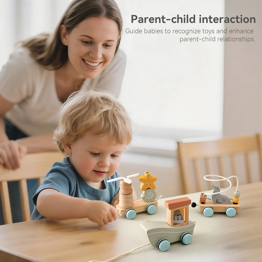 HappyTrain – Montessori & Fun – Træstogssæt