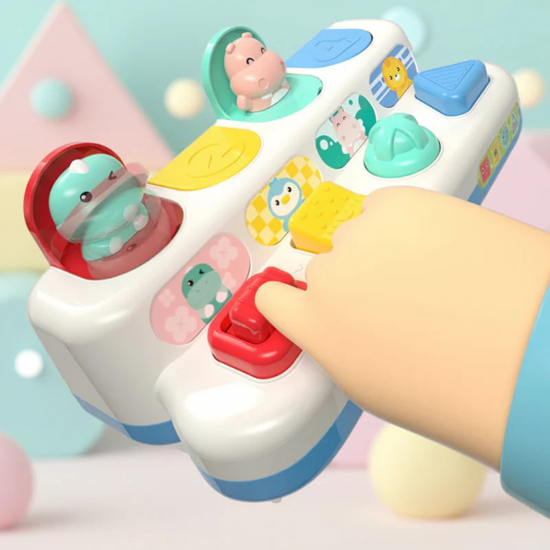 Pop Up Activity Toy – Udforsk & Lær – Sensorisk babylegetøj