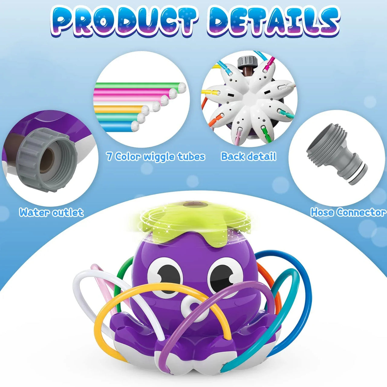 Octopus Sprinkler™ – Plaskende sjov blæksprutte - Vandsprinkler til haven