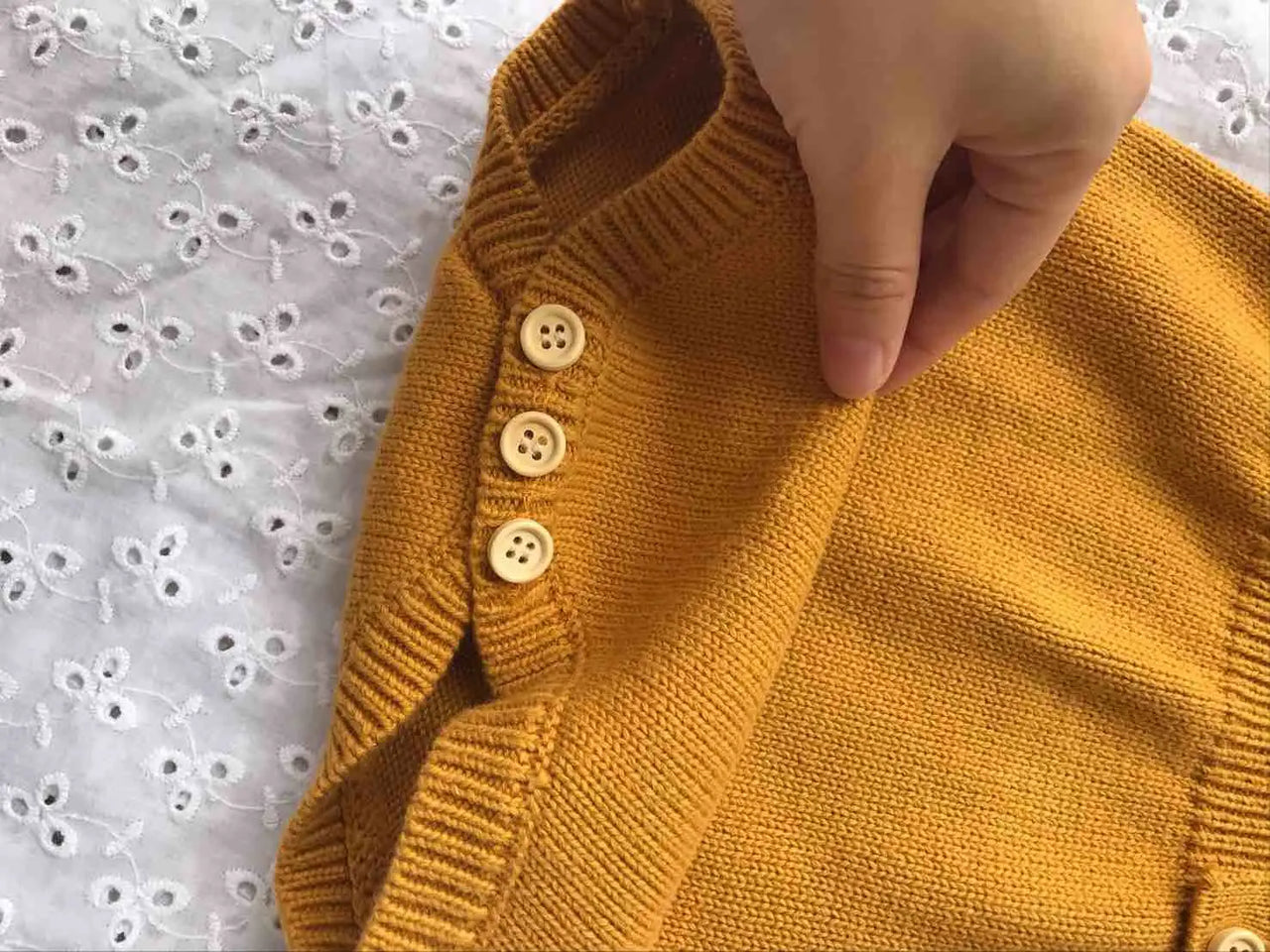 Mini Fashion™ - Sød strikket baby-omper