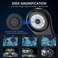 Thumbnail for Pocket Microscope 500X - Lille og kraftfuld - håndholdt forstørrelsesglas