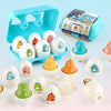 Montessori 3D Eggs Puzzle – En sjov påskeaktivitet – Æg-sorteringsspil