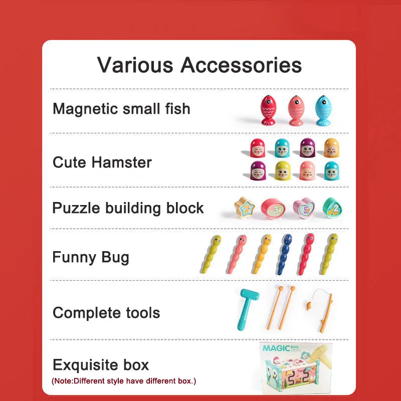 Montessori Hammering Toy – Motorik & læring – 8-i-1 legesæt