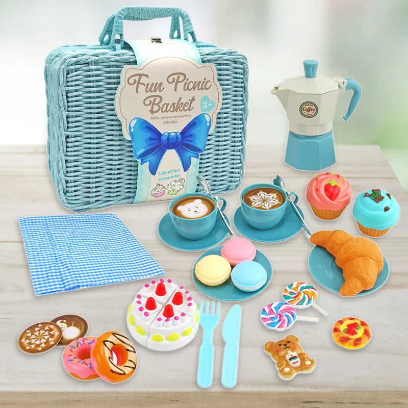 Tea Party Set – Sød og elegant – Picnic-legetøjssæt