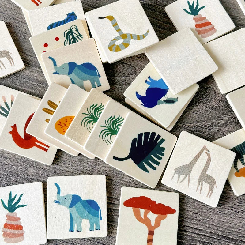 MemoryMatch – Træ & Lærerigt – Jungle Memory-spil