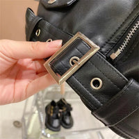 Thumbnail for Girls Leather Jacket – Cool & stilfuld – læderjakke til børn