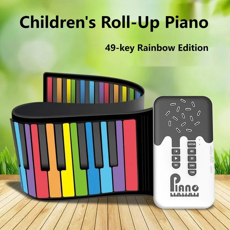 Roll-up Piano Keyboard – Kreativt & lærerigt – Sammenklappeligt klaver