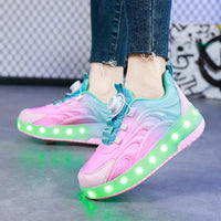 Thumbnail for Light-Up Skate Shoes – LED & komfortable – lysende sneakers med rullefunktion