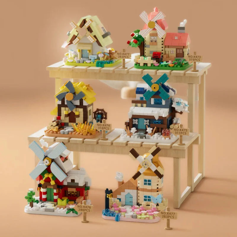 DIY Windmill Building Blocks – Kreativt & udfordrende – Byggesten-sæt