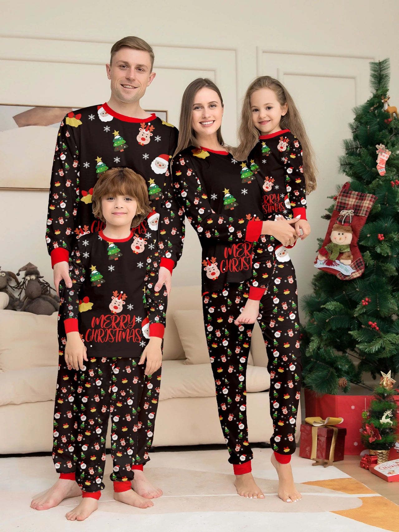 Mini Fashion™ - Til familie + kæledyr - julepyjamas
