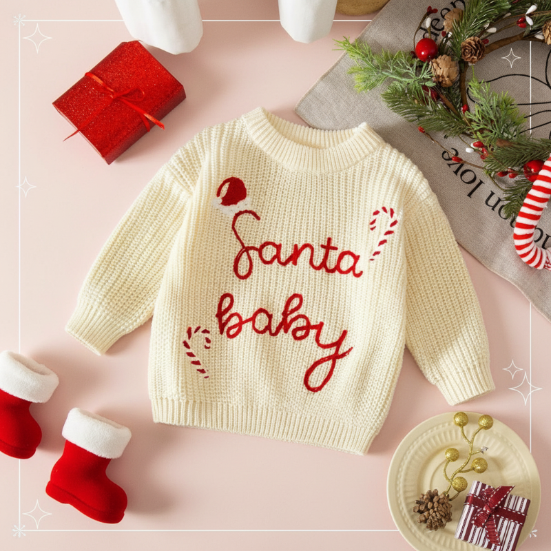 JoyKnit – Hyggelig og varm - Juletrøje med tekst