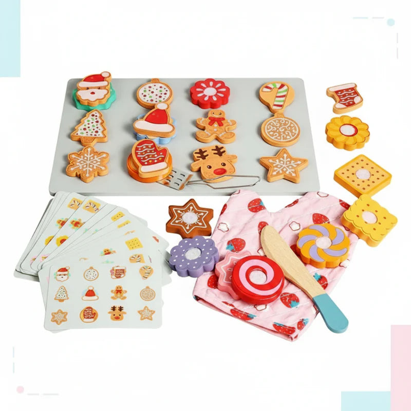 TinyKitchen – Kreativt & legesygt – Træ-kagesorteringsspil