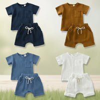 Thumbnail for Baby Summer Outfit – Luftigt & behageligt – Tøjssæt