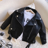 Thumbnail for Girls Leather Jacket – Cool & stilfuld – læderjakke til børn