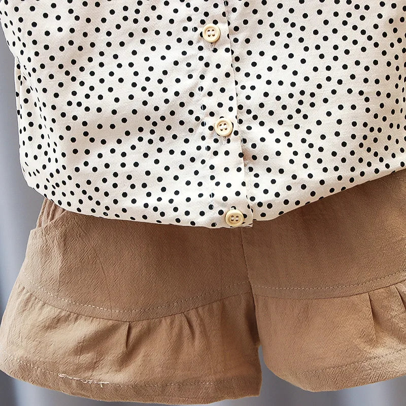 Mini Fashion™ - Sommersæt i bomuld til piger