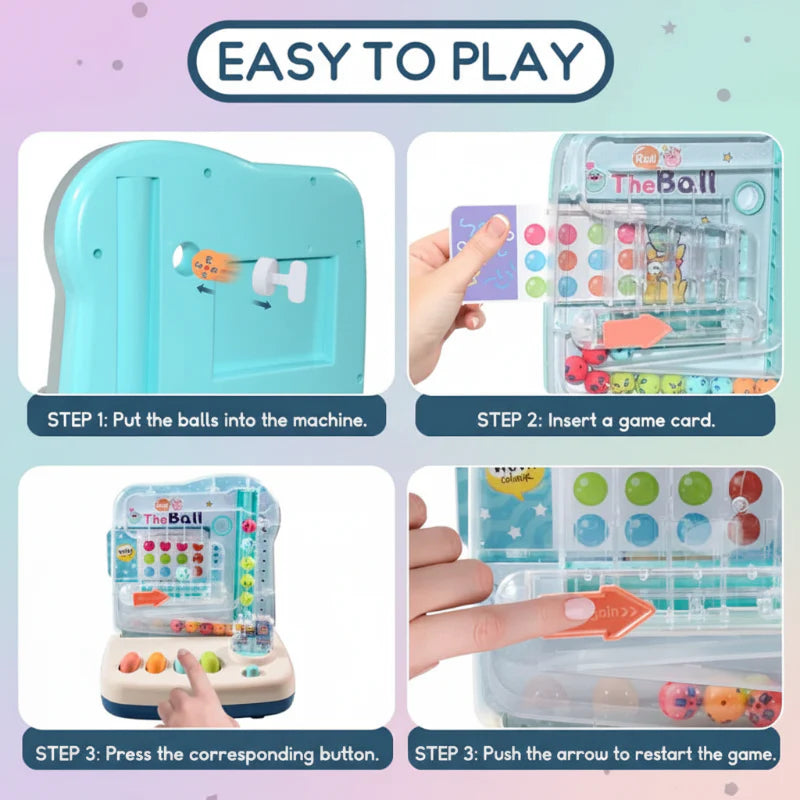 Montessori Math Track Game – Læring & Logik – Kuglebane-spil