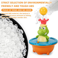 Thumbnail for Light Up Crocodile Bath Toy – Interaktivt & vandleg – Krokodille-springvand, bade-legetøj