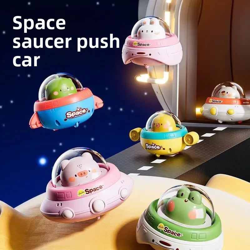 Push and Go UFO Toy – Motorik & leg – UFO Legetøj