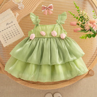 Thumbnail for Tulip Mesh Dress – Elegant & komfortabel – børnekjole