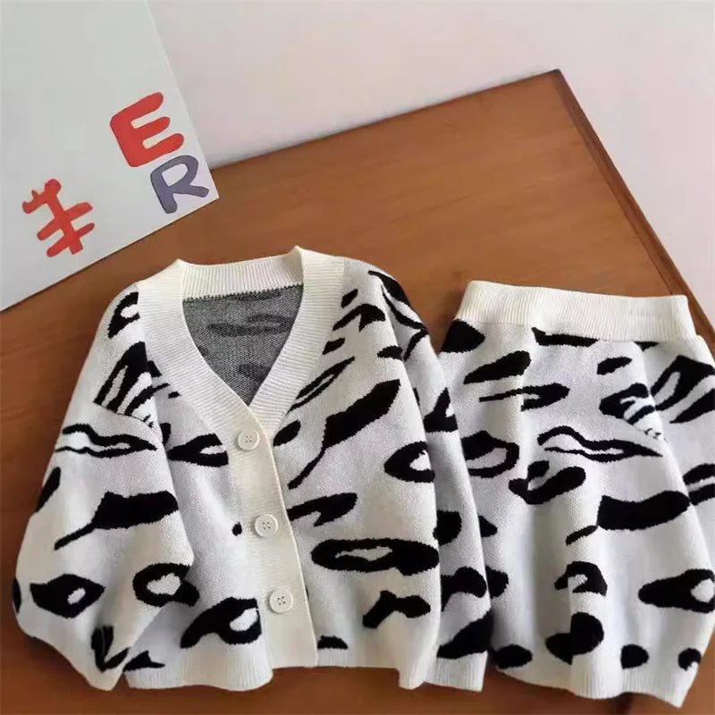 Mini Fashion™ - Varm og stilfuld - Sødt forårssæt til børn