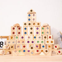 Thumbnail for Rainbow Gem Stacking Blocks – Kreativt og lærerigt – Sæt med træklodser til at stable