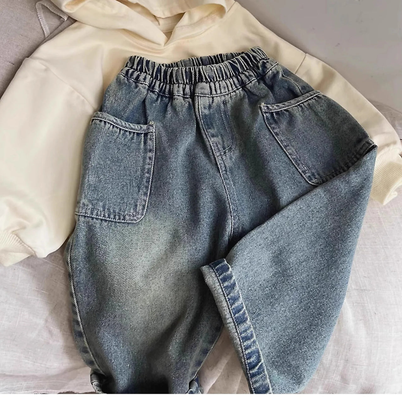 Mini Fashion™ - Jeans med lige ben - Afslappede jeans