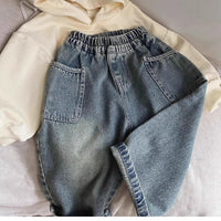 Thumbnail for Mini Fashion™ - Jeans med lige ben - Afslappede jeans