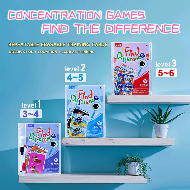 Spot the Difference Game – Koncentration & læring – kortspil
