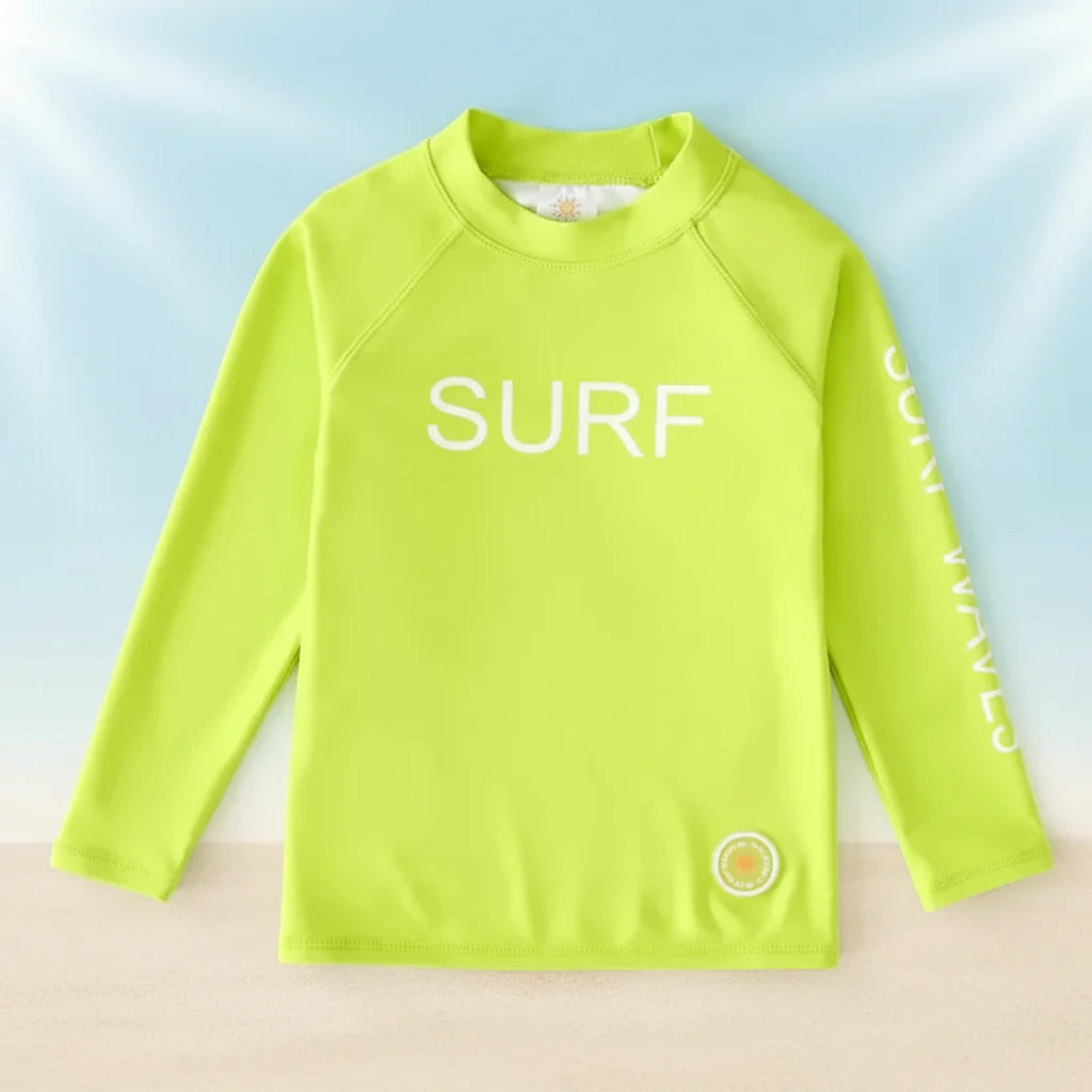 SunShield – Beskyttende og fleksibel – Surf-shirt til børn med lange ærmer og UPF 50+