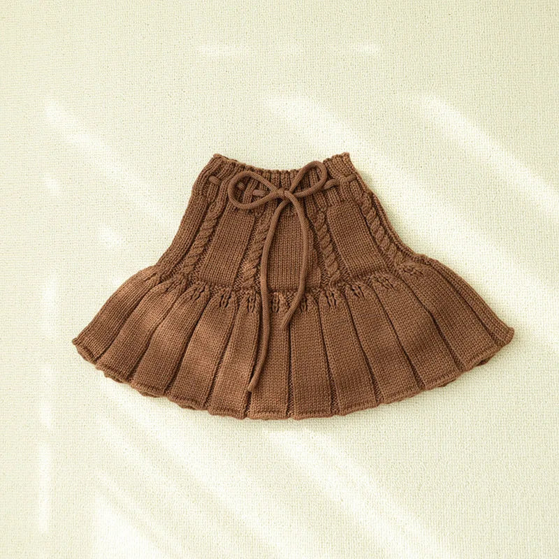 Mini Fashion™ - Varmt og Behageligt Materiale - Sweater og Nederdel til Piger