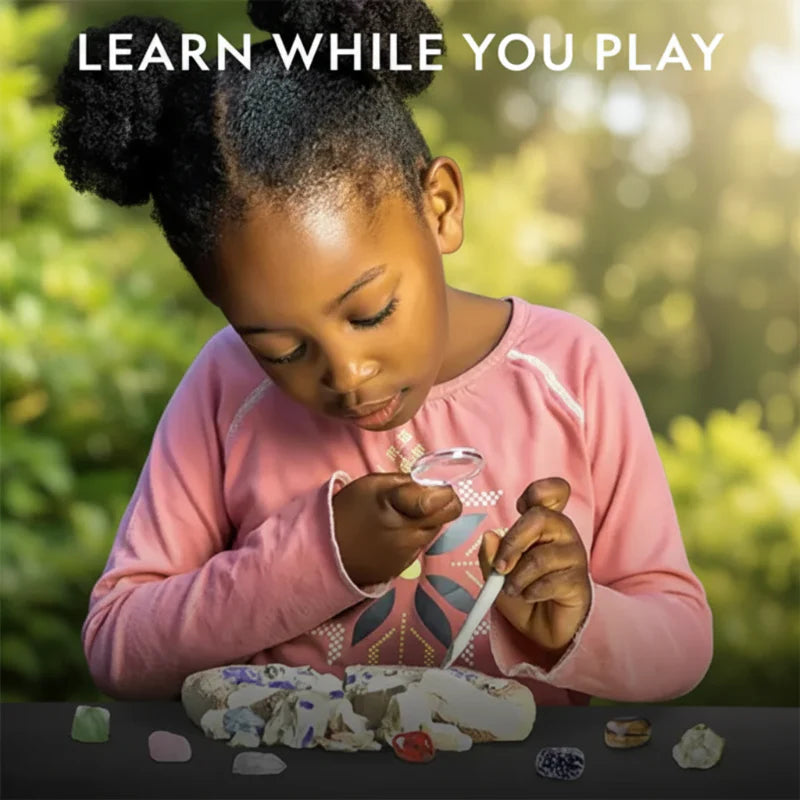 Gemstone Dig Kit – Opdagelse & læring – Krystaludgravningssæt