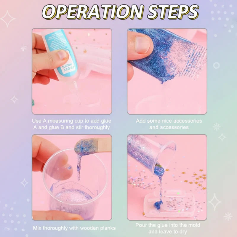 DIY Crystal Keychain Kit – Kreativt & legesygt – Nøglerings-håndværkssæt