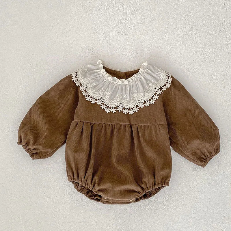 Mini Fashion™ - Kjole - Beige mønsterKomfortabel og stilfuld - Forår Romper Kjoler Børn