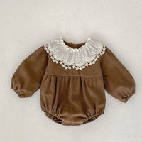Thumbnail for Mini Fashion™ - Kjole - Beige mønsterKomfortabel og stilfuld - Forår Romper Kjoler Børn