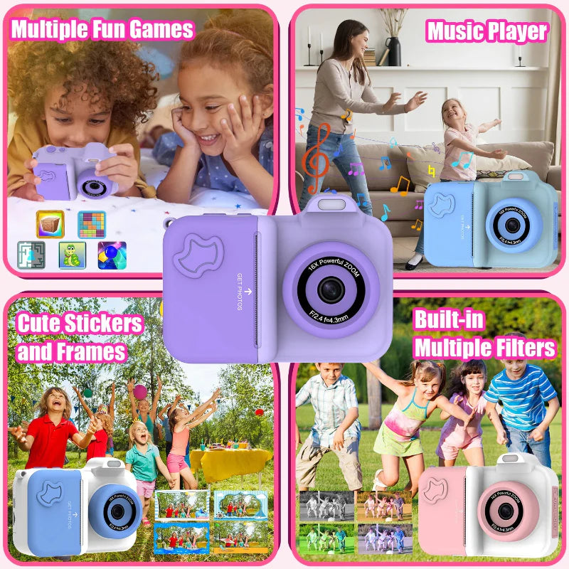 Instant Print Camera – Kreativt & interaktivt – Instant-kamera til børn