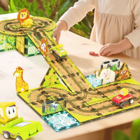 Thumbnail for Magnetic Road Blocks – Kreativt & lærerigt – Magnetiske veje byggesæt