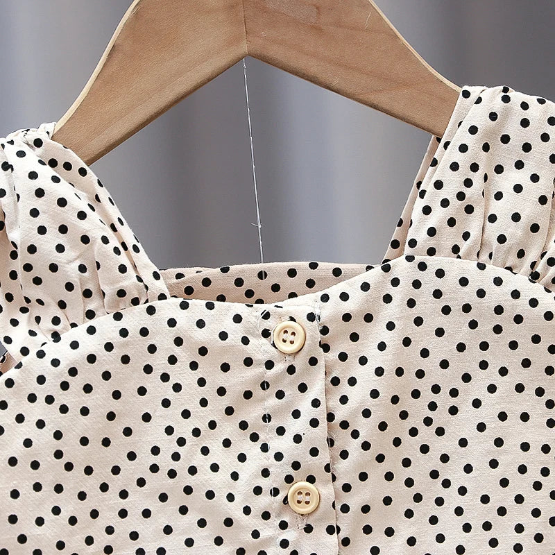 Mini Fashion™ - Sommersæt i bomuld til piger