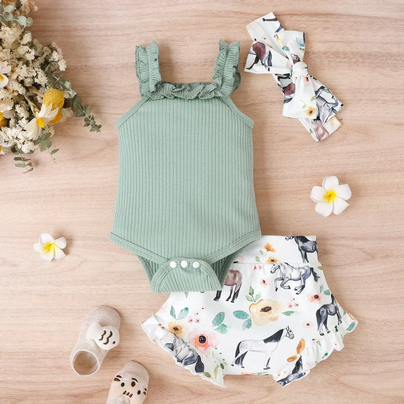 Baby Girl Summer Outfit – Sødt & luftigt – babytøjssæt